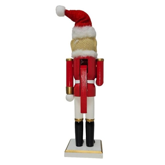 Dog Christmas Soldier Puppy Wood 14" Nutcracker - Picture 2 of 4